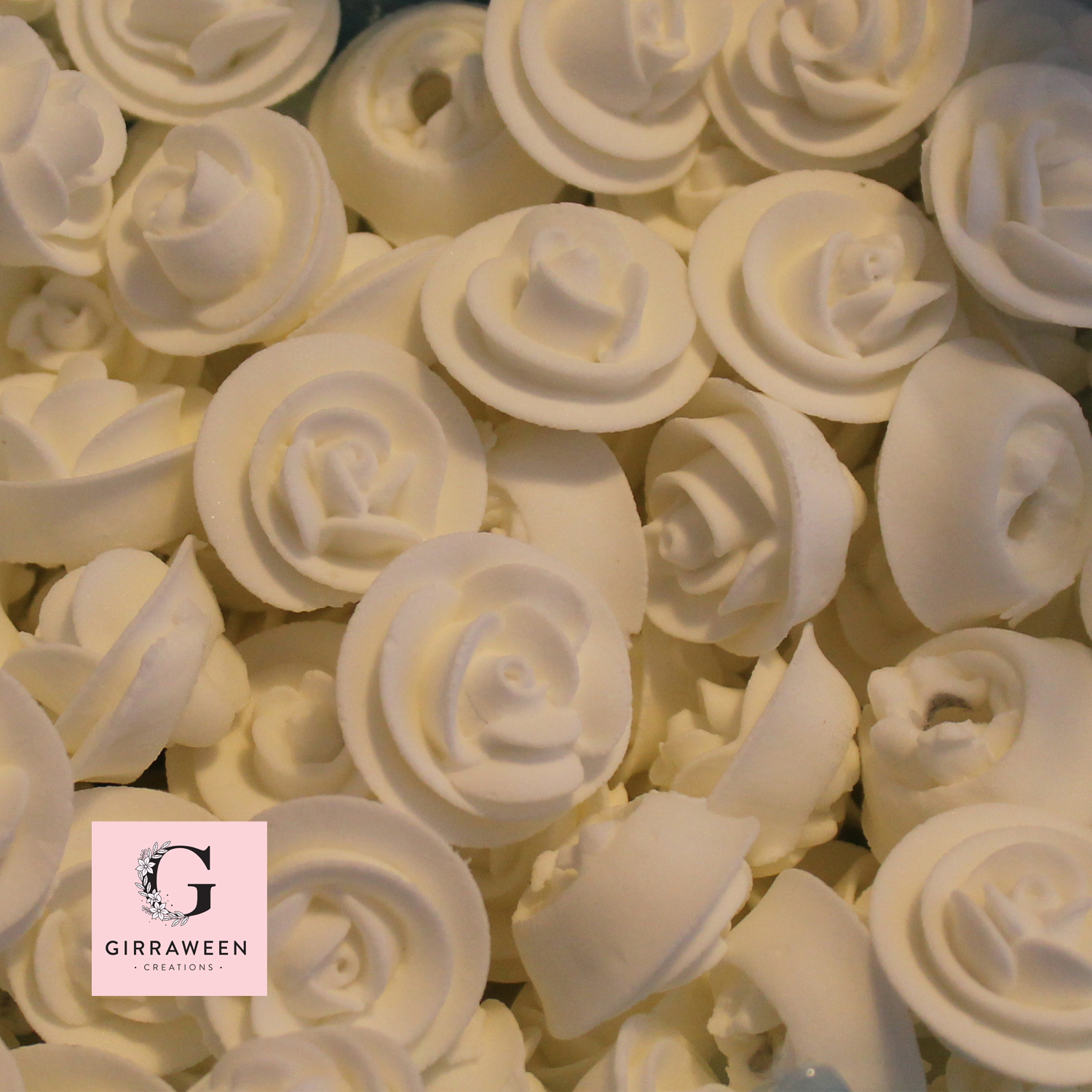 Royal Icing Roses Large