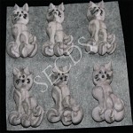 Royal Icing Cat Toppers