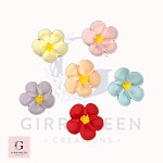 Royal Icing Medium Blossom Flowers Pastel Colours