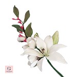 Oriental Lily and Hellebores Sugar Flower Spray