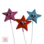 Stars On Wire Medium With Faces