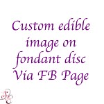 Custom Edible image on Fondant Disc