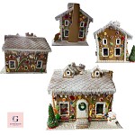 Gingerbread House Christmas With Sign Large