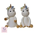 Sugar Fondant Unicorn Cake Topper