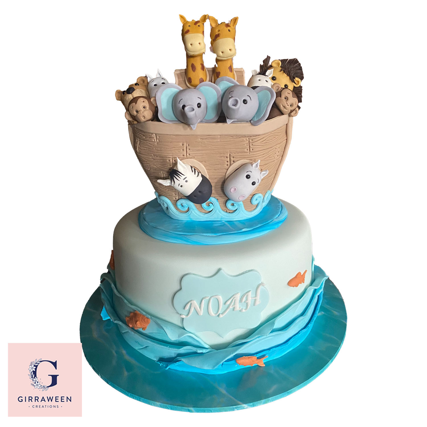 Sugar Noah's Ark Cake Topper