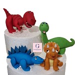 Sugar Fondant 3D Dinosaur Figurines