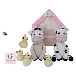 Barn and Cow set