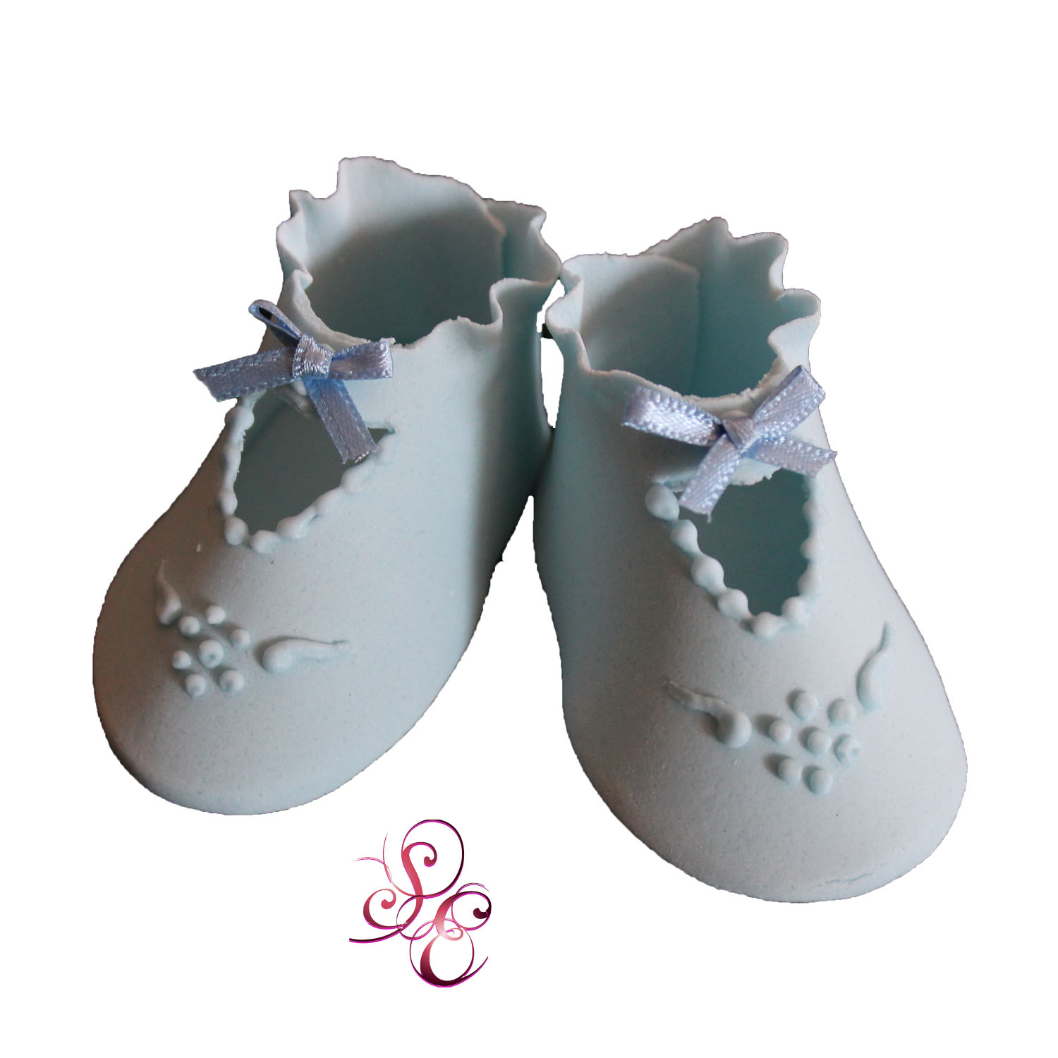 Baby Booties Sugar cake Topper