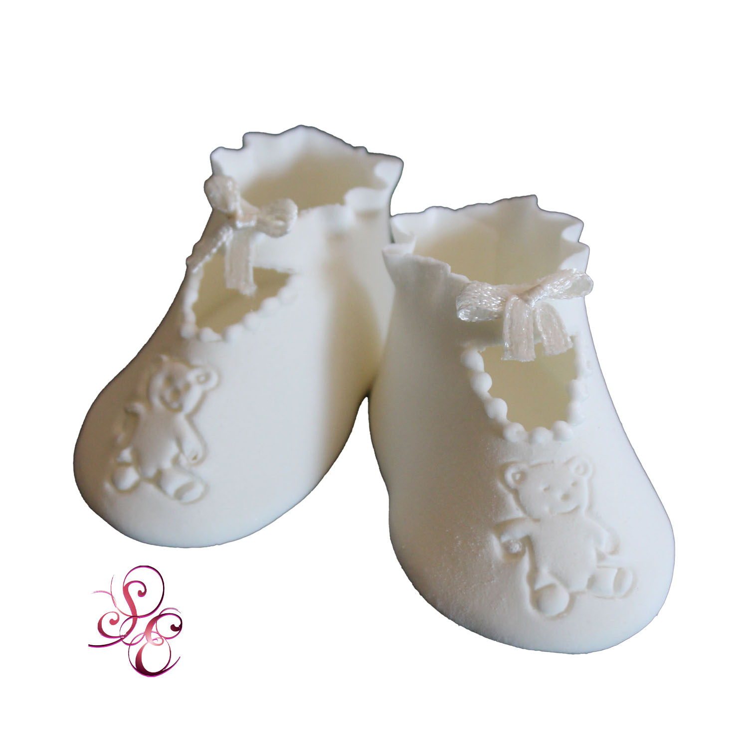 Baby Booties Sugar cake Topper