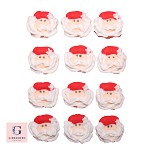 Royal Icing Piped Sugar Santa Head