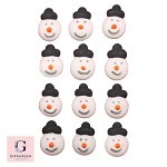 Royal Icing Snowman Heads