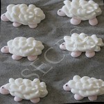 Royal Icing Sheep Cake Topper