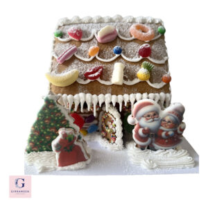 Gingerbread House Large with Mr and Mrs Claus